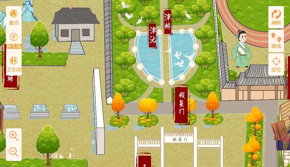 吉木萨尔手绘地图景区语音讲解导览系统：智慧景区建设的基石